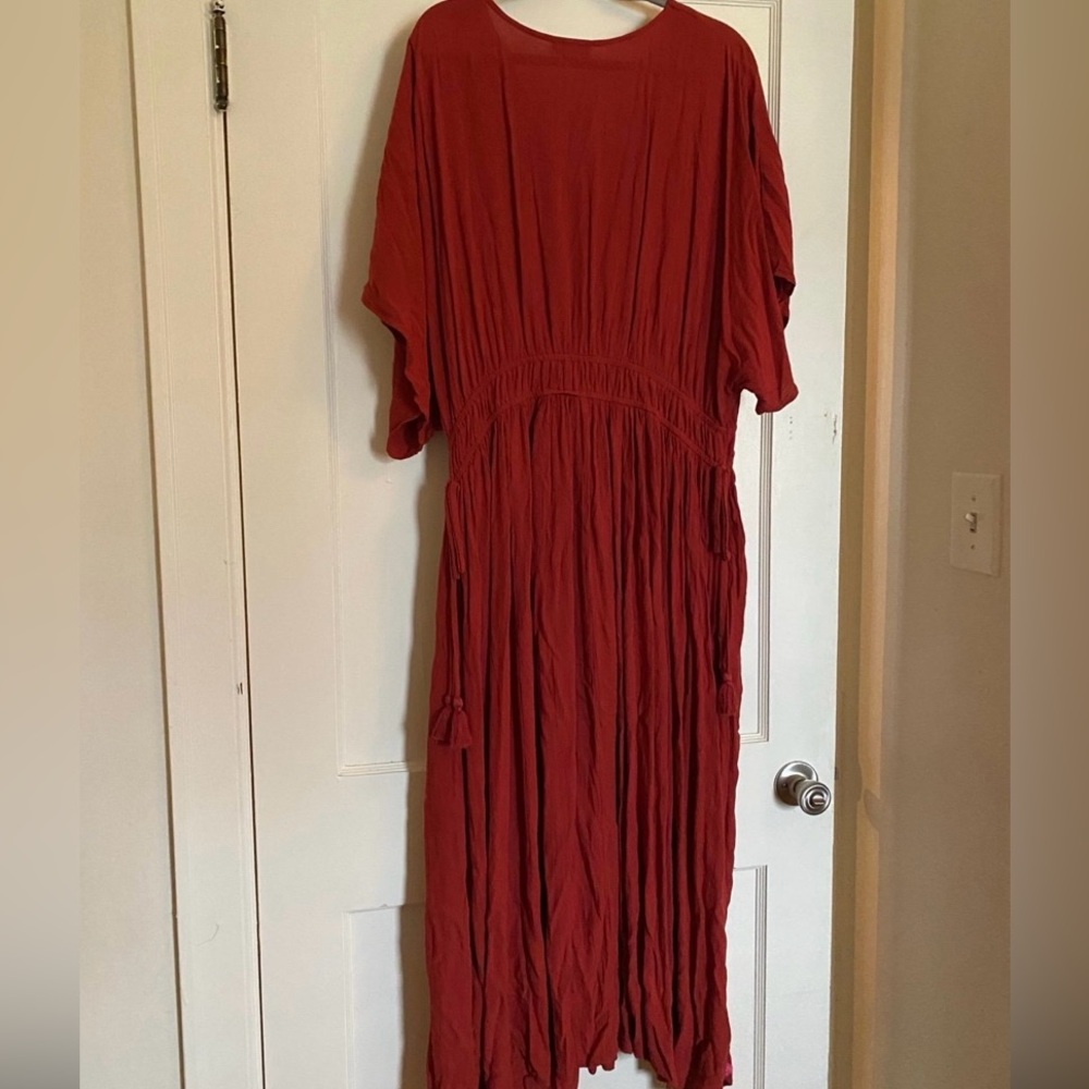 Knox Rose Floral Orange Bohemian Maxi Dress - Picture 6 of 8